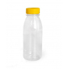 Бутылка 0,3л широкое горло с желтой крышкой ПЭТ прозрачный